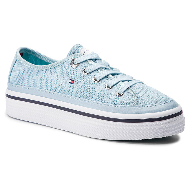 Tommy jacquard flatform sneaker store
