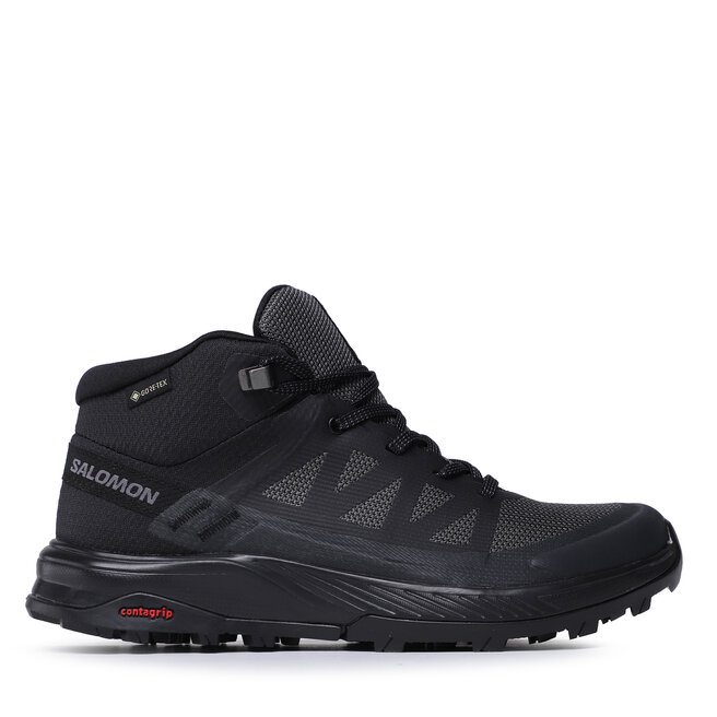 Salomon Trekingová obuv Salomon Outrise Mid Gtx W L47160500 Black/Black/Ebony