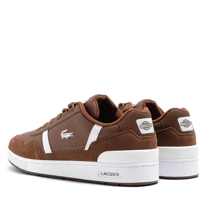 Lacoste Sneakersy Lacoste T-Clip 746SMA0112 Dk Brw/Wht 2A6