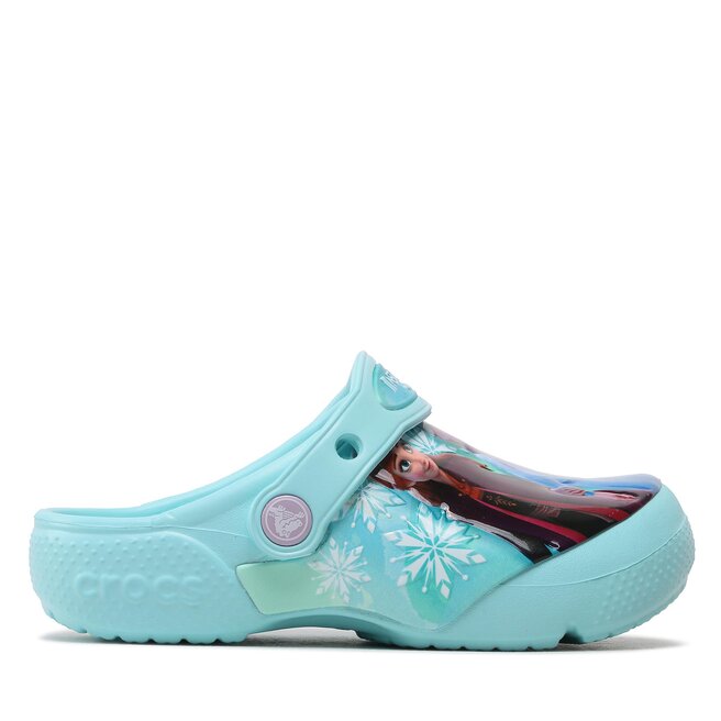 Klapki Crocs FROZEN Fldisneyfrozenllclog K - Niebieski