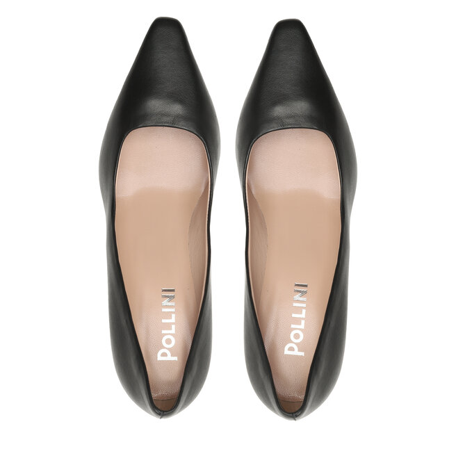 Pollini Pantofi cu toc subțire Pollini SA10257C1GTE0000 Nero