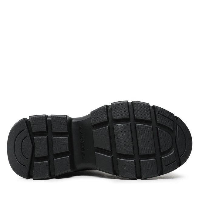 KARL LAGERFELD Polokozačky KARL LAGERFELD KL42944F Black Lthr/Mono