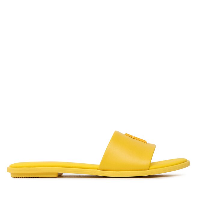 Klapki Tommy Hilfiger Th Pop Mule - Żółty