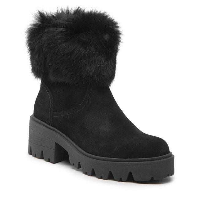 Botine R.Polański 1403 Czarny Zamsz