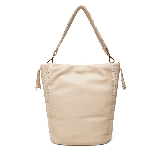 Torebka Tommy Hilfiger Th Soft Summer Bucket - Beżowy