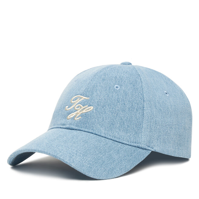 Czapka z daszkiem Tommy Hilfiger Th Embroidered - Błękitny