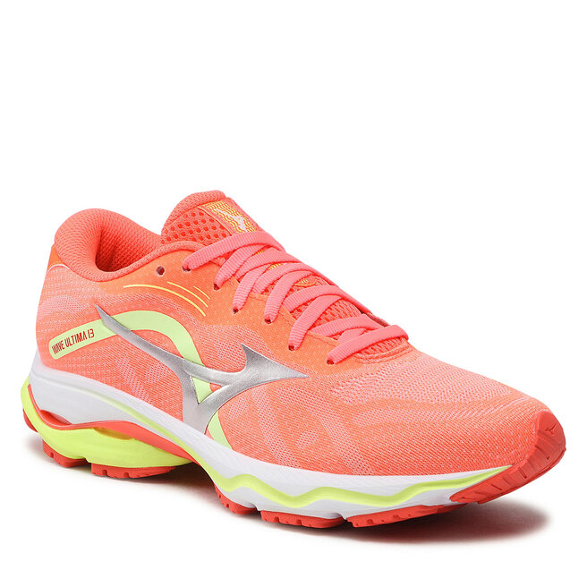 Mizuno Schuhe Mizuno Wave Ultra 13 J1GD2218 Neonflame/Silver/Neolime