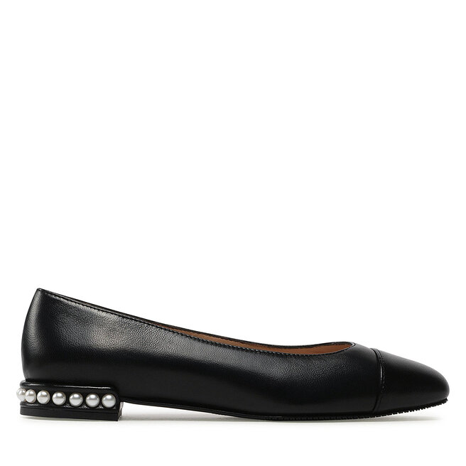 Baleriny Stuart Weitzman Pearl Flat - Czarny
