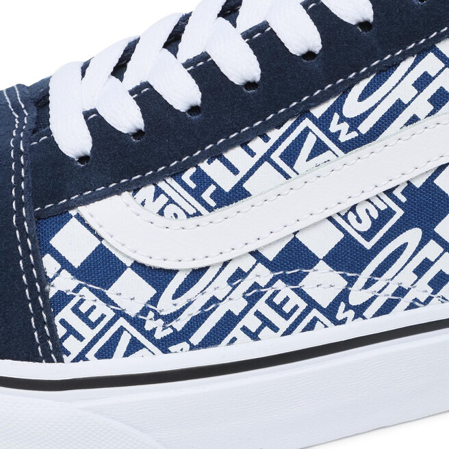 blue & white vans