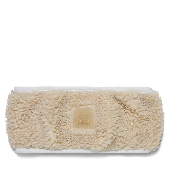 Opaska materiałowa Rains Kofu Fleece Headband T1 - Beżowy