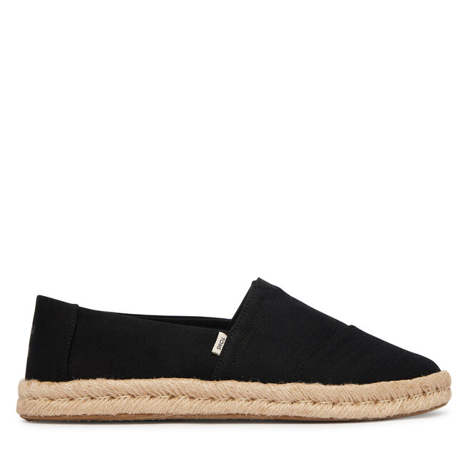 Espadryle Toms Alpargata Rope 2.0 10020687 Czarny - kobiece