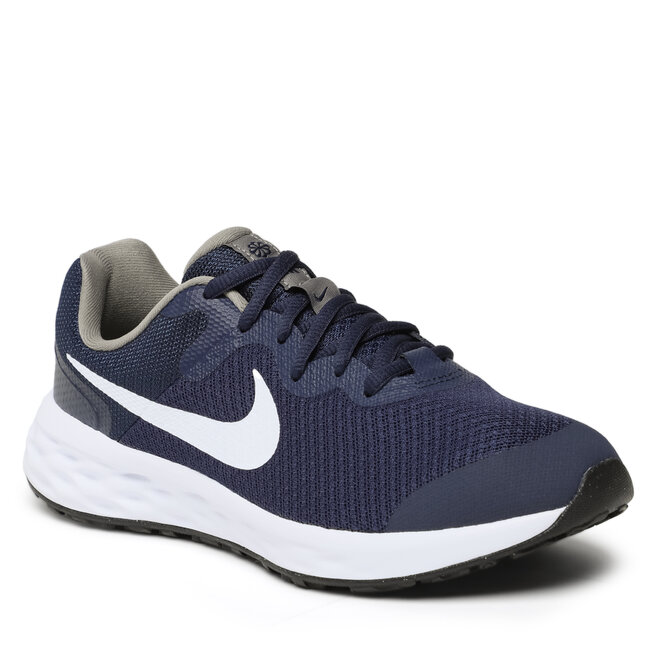 Nike Обувки Nike Revolution 6 Nn (GS) DD1096 400 Midnight Navy/White