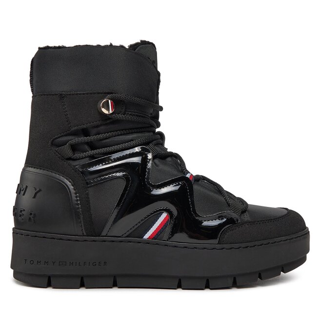 Śniegowce Tommy Hilfiger Patent Snowboot - Czarny