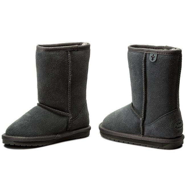 EMU Australia Boty EMU Australia Wallaby Lo K10102 Charcoal/Anthracite