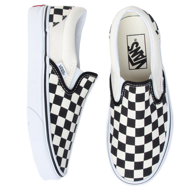 Vans Sneakers aus Stoff Vans Classic Slip-On VN000EYEBWW1 Blk/Whtchckerboard/Wht