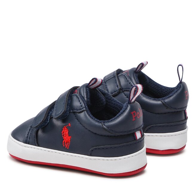 Polo Ralph Lauren Sneakersy Polo Ralph Lauren Heritage Court Ez RL100674 Navy/Red