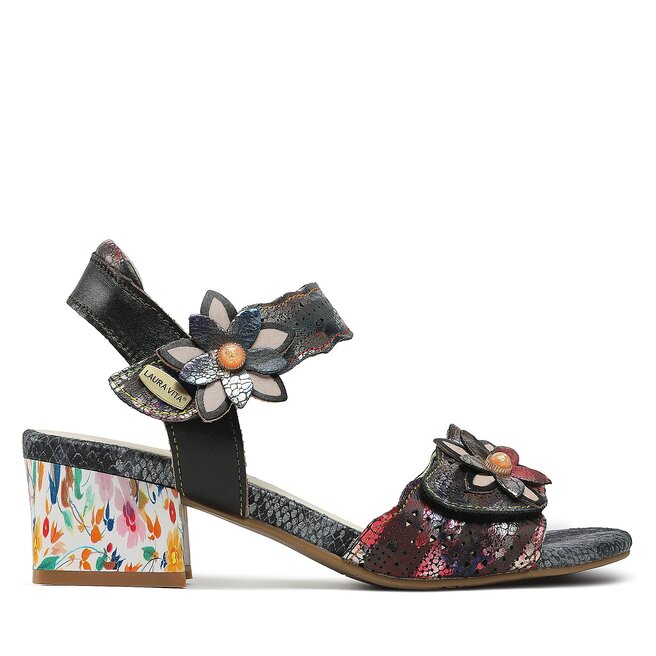 Mules Femme LAURA VITA à Strass - Synthétique Transparent - Talon Bloc Pour Soirée