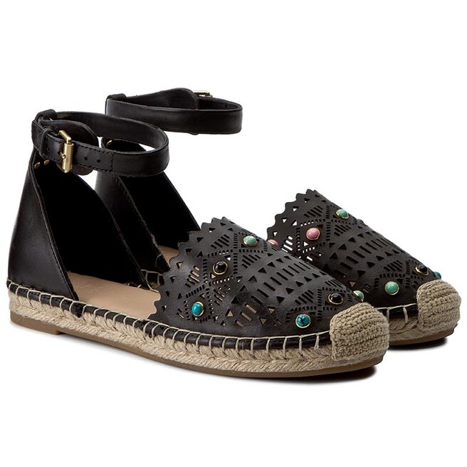 Espadrilky Guess Gysel FLGYS2 LEA14 BLACK | eobuv.cz