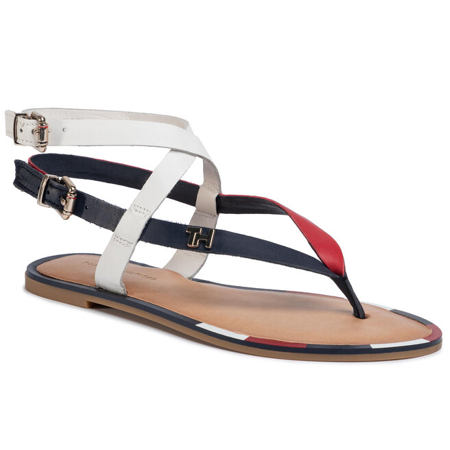 Tommy hilfiger iconic flat strappy sandal best sale