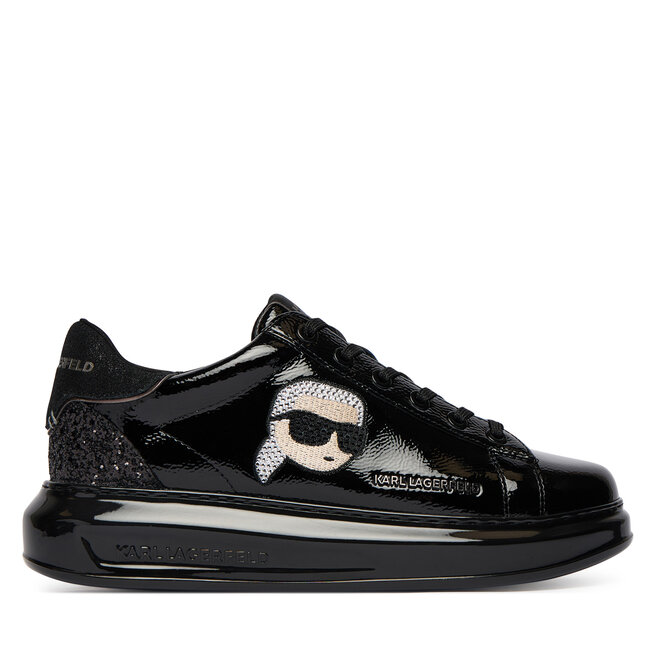 Sneakersy KARL LAGERFELD Kapri KL62571E Czarny - kobiece