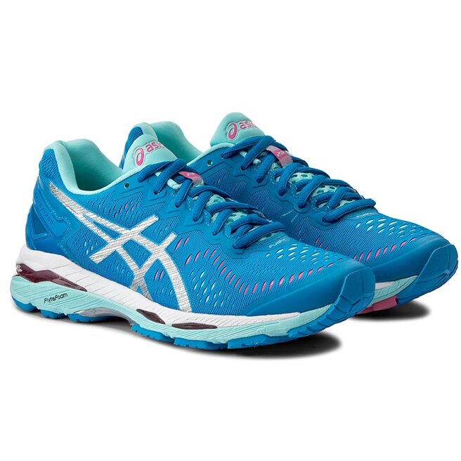 Asics gel kayano shop 23 diva blue/silver/aqua splash