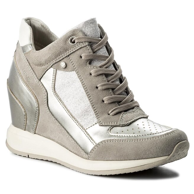 físicamente Lijadoras mordaz Sneakers Geox D Nydame A D540QA 022AS C1355 Lt Grey/Silver • Www.zapatos.es