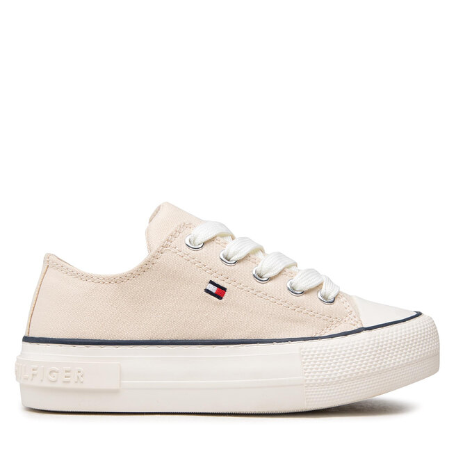 Tommy Hilfiger Scarpe da ginnastica Tommy Hilfiger Low Cut Lace-Up Sneaker T3A4-32118-0890 M Beige 500