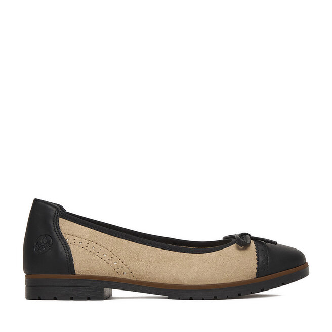 Baleriny Rieker 45358-60 Beżowy -