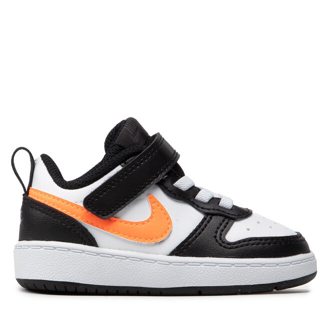 Batai Nike Court Borough Low 2 (TDV) BQ5453 115 White/Total Orange/Black •  Www.eavalyne.lt