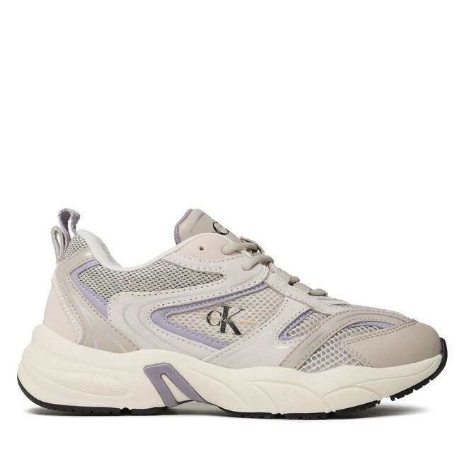 Calvin Klein Jeans Сникърси Calvin Klein Jeans Retro Tennis Su-Mesh wN YW0YW00891 Eggshell/Lavender Aura ACF