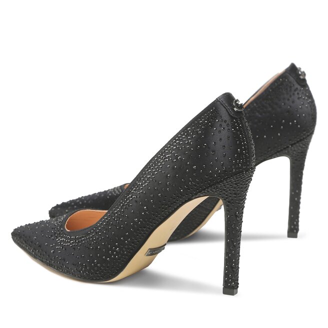 Guess Pantofi cu toc subțire Guess Silks FL5SLK SAT08 BLACK