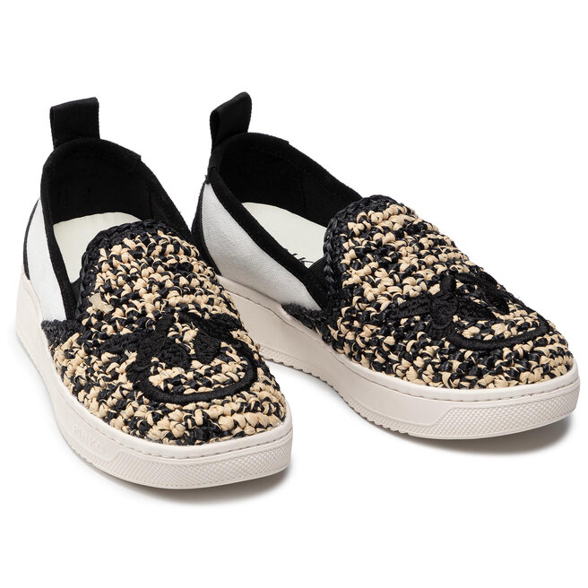 Kedai Pinko Liquirizia Slip On 1 PE 21 BLKS1 1H20UN Y738 Nero/Beige ZC3 •  Www.eavalyne.lt