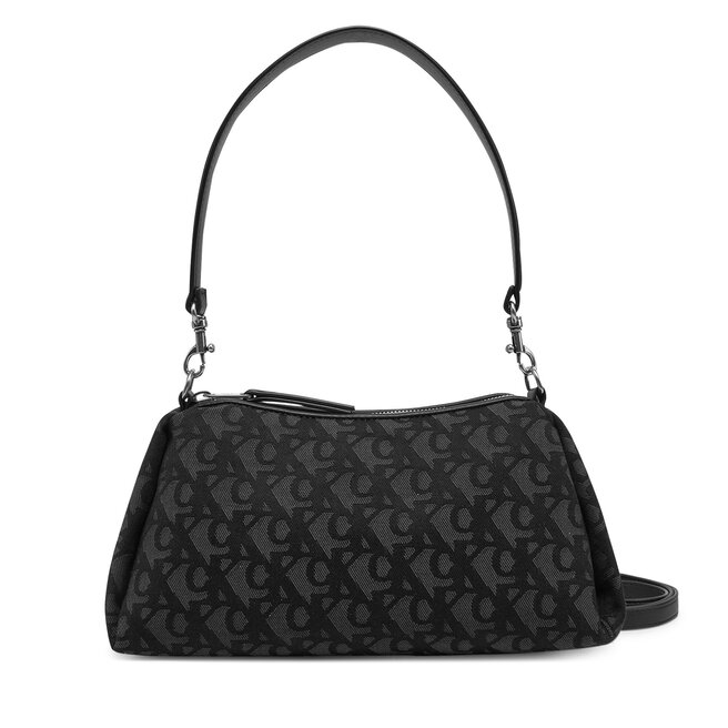 Torebka Calvin Klein Jeans Lyl Lg Jqd Smll Shld - Czarny