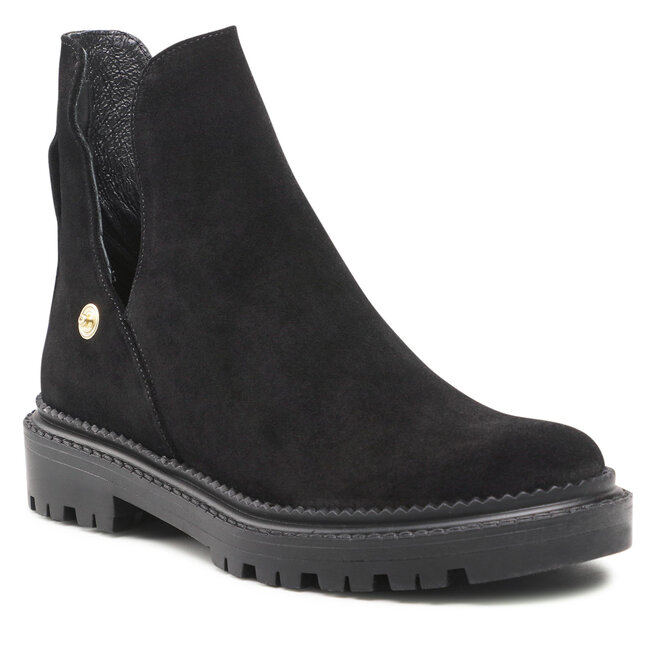 Karino Stiefeletten Karino 3915/003-P Czarny/Welur