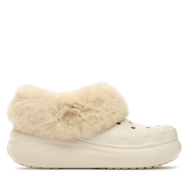 Klapki Crocs Crocs Furever Crush Clog - Beżowy