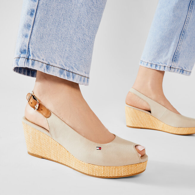 iconic elba slingback wedge