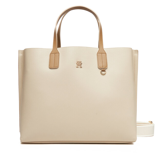 Torebka Tommy Hilfiger Th Distinct Satchel - Beżowy