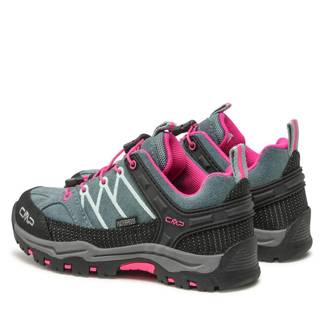 CMP Scarpe da trekking CMP Kids Rigel Low Trekking Shoes Wp 3Q13244 Mineral Green/Purple Fluo