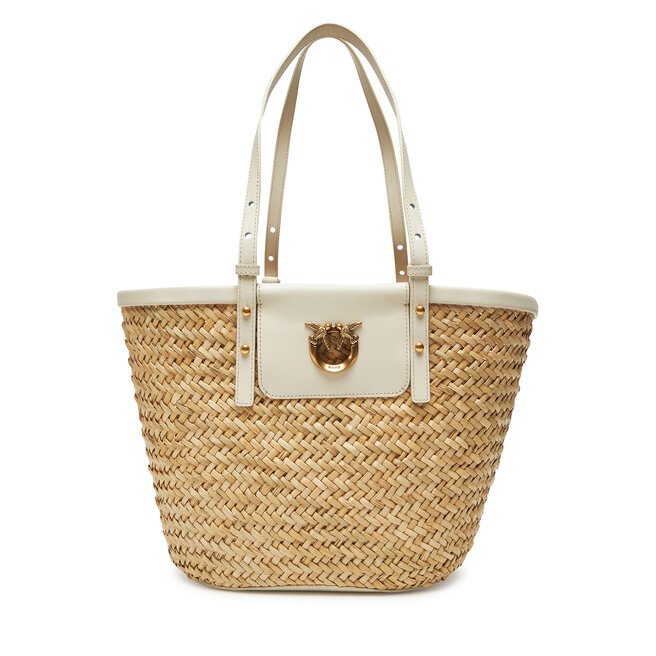 Torebka PINKO Love Summer Basket PE 25 PLTT 103324 - Beżowy
