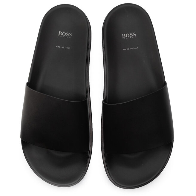 Hugo boss discount cliff leather slides