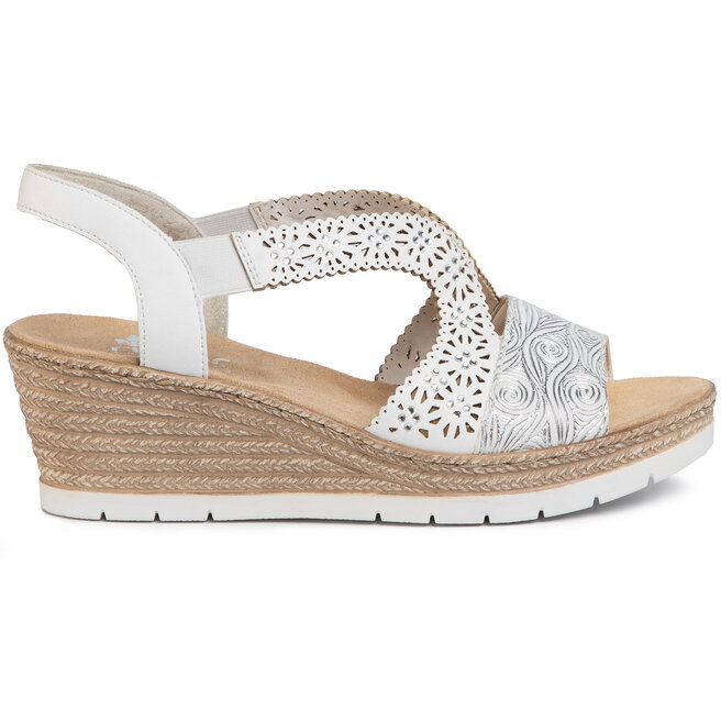 Rieker Sandali Donna Primavera/Estate 64278: Comodi, Slip-On, Sintetici E Gomma - Vestibilità Casual