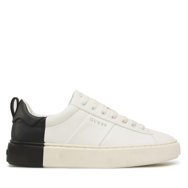 Guess Sneakersy Guess New Vice FM5NVI LEA12 WHBLK