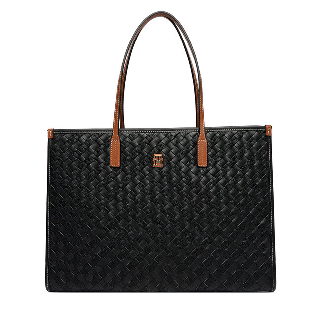 Torebka Tommy Hilfiger Th City Tote AW0AW18394 Czarny -
