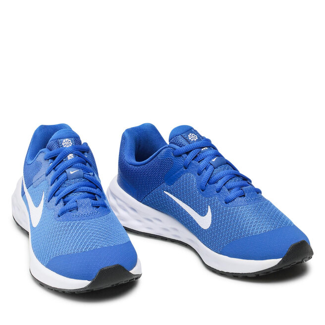 Nike Обувки Nike Revolution 6 Nn (Gs) DD1096 411 Game Royal/White/Black