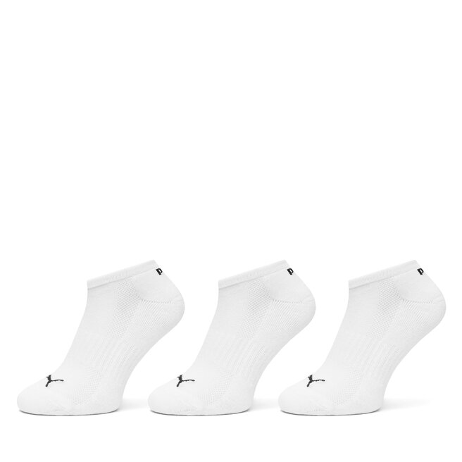Zestaw 3 par niskich skarpet unisex Puma - Biały