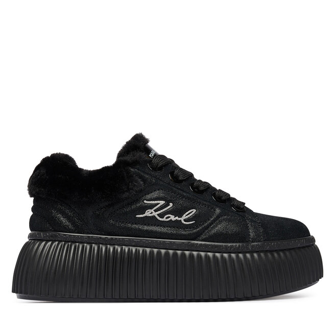 Sneakersy KARL LAGERFELD Kreeper Lo KL42312L Czarny