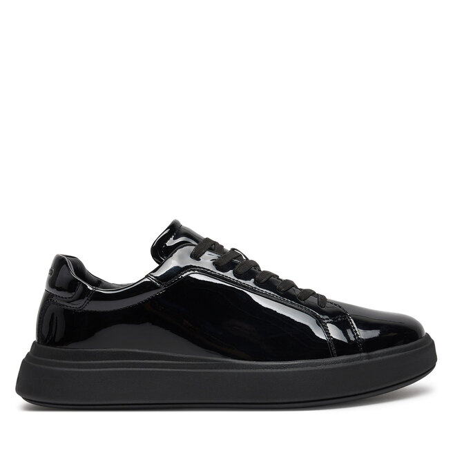 Sneakersy Calvin Klein Low Top Lace Up Pat - Czarny