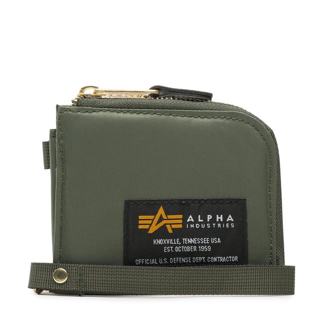 Μεγάλο Πορτοφόλι Ανδρικό Alpha Industries Label Wallet 108957 Sage/Green 01