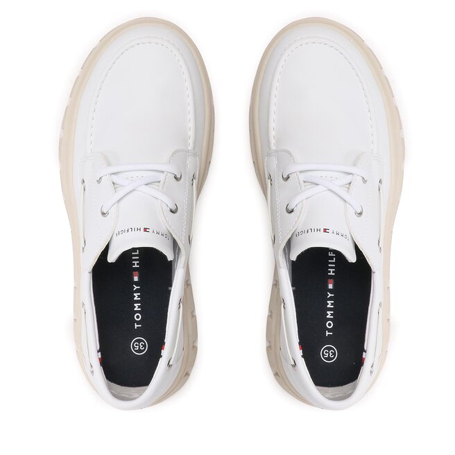 Tommy Hilfiger Polobotky Tommy Hilfiger Lace-Up Shoe T3X4-32896-1355 S White S