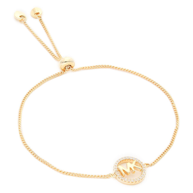 Bransoletka Michael Kors Logo Circle Slider - Złoty